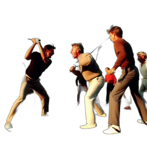 staff, dynamic, scene, golf transparent PNG cut-out
