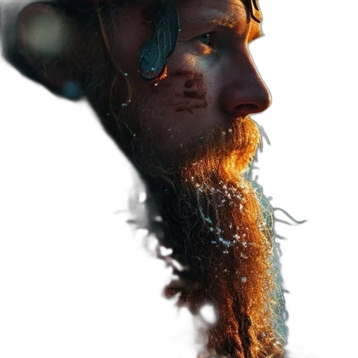 face, mask, hair, dragon transparent PNG cut-out