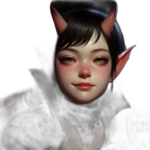 face, mask, staff, creature transparent PNG cut-out