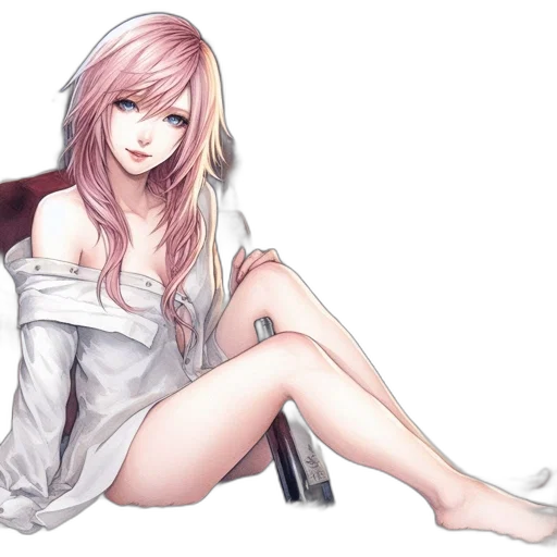 dress, fantasy art, anime, concept art transparent PNG cut-out