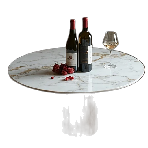 3d render, wine, table, marble transparent PNG cut-out