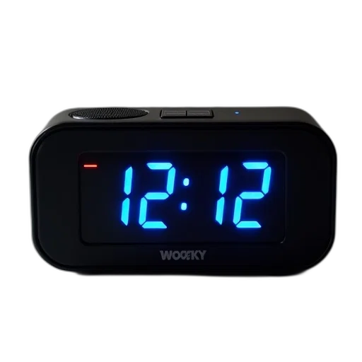black, digital, alarm, clock transparent PNG cut-out