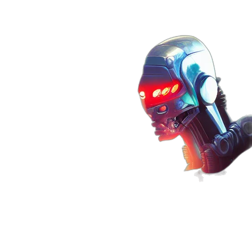 robot, mask, face, creature transparent PNG cut-out