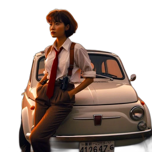 car, concept art, photorealistic, anime transparent PNG cut-out