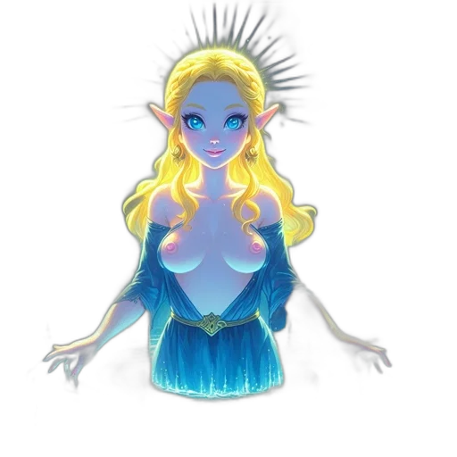 dress, crown, concept art, fantasy art transparent PNG cut-out