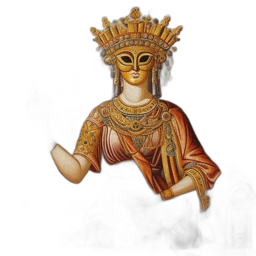 crown, staff, jewelry, mask transparent PNG cut-out