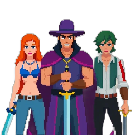 staff, sword, weapon, pixel art transparent PNG cut-out
