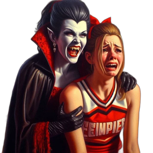 comic book art, concept art, photorealistic, terrified transparent PNG cut-out