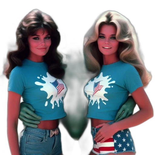 comic book art, vaporwave, photorealistic, 3d render transparent PNG cut-out