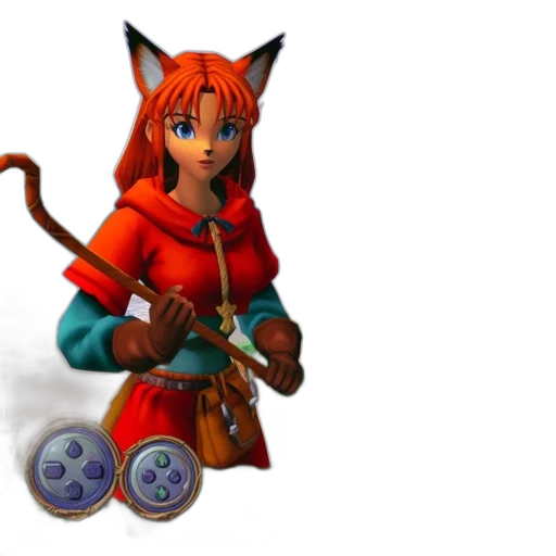 staff, weapon, fantasy art, 3d render transparent PNG cut-out