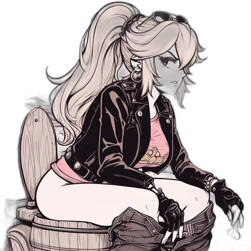 jacket, hair, concept art, cartoon transparent PNG cut-out