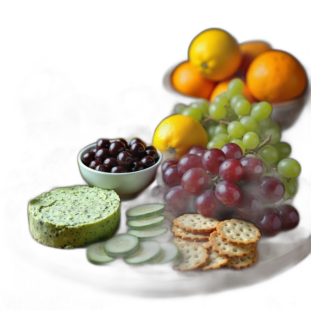 food, photorealistic, 3d render, oil painting transparent PNG cut-out