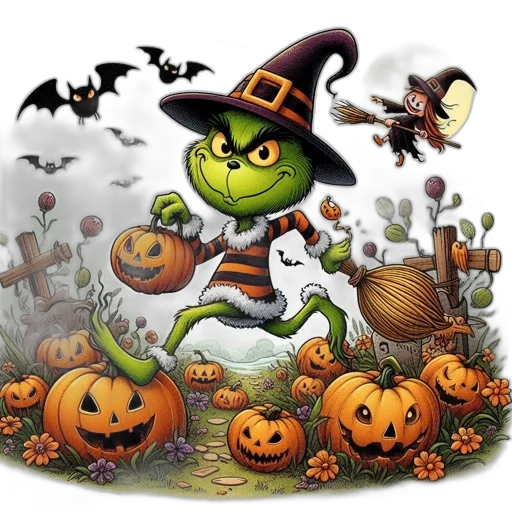 concept art, cartoon, fantasy art, green transparent PNG cut-out