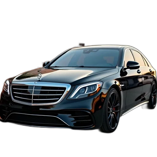 car, photorealistic, 3d render, black transparent PNG cut-out