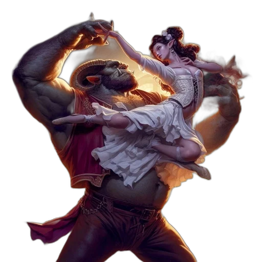 mask, dragon, creature, staff transparent PNG cut-out
