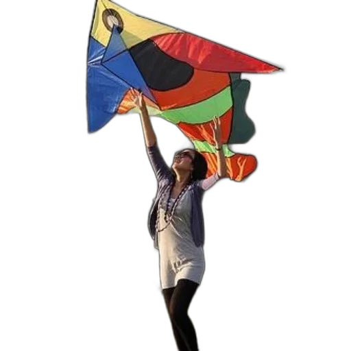 umbrella, staff, woman, park transparent PNG cut-out