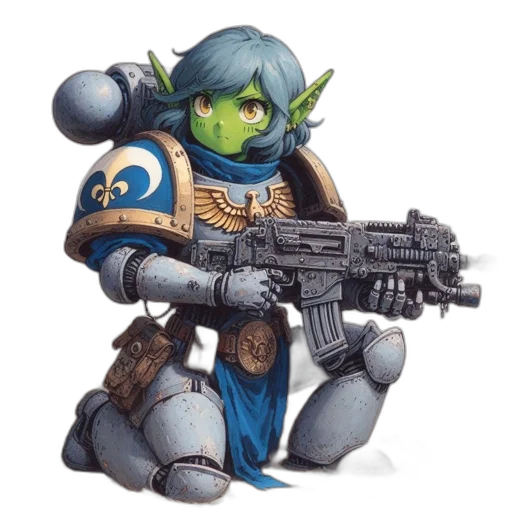 weapon, robot, staff, concept art transparent PNG cut-out