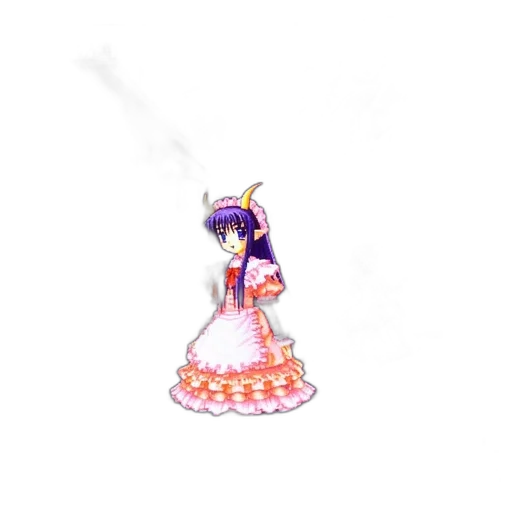 dress, staff, weapon, jewelry transparent PNG cut-out