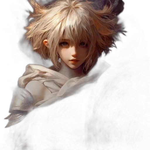 dragon, face, hair, creature transparent PNG cut-out