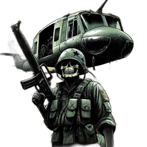 weapon, mask, concept art, comic book art transparent PNG cut-out