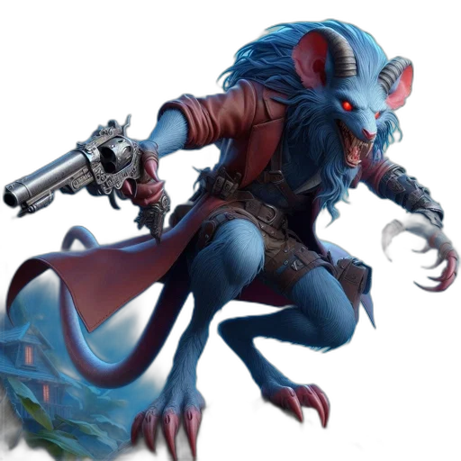 dragon, weapon, staff, creature transparent PNG cut-out