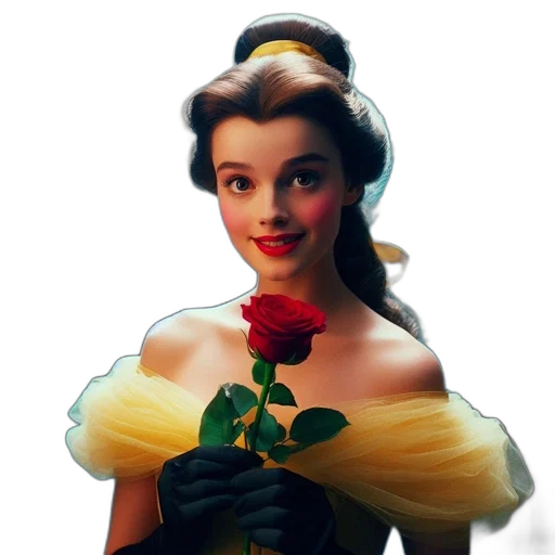 crown, dress, flower, face transparent PNG cut-out