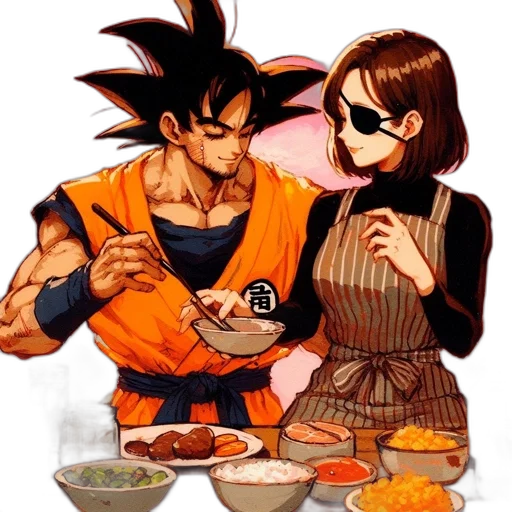 food, anime, concept art, pixel art transparent PNG cut-out