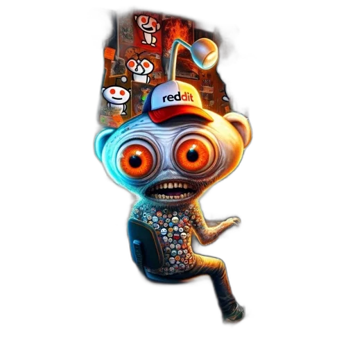 robot, staff, mask, creature transparent PNG cut-out