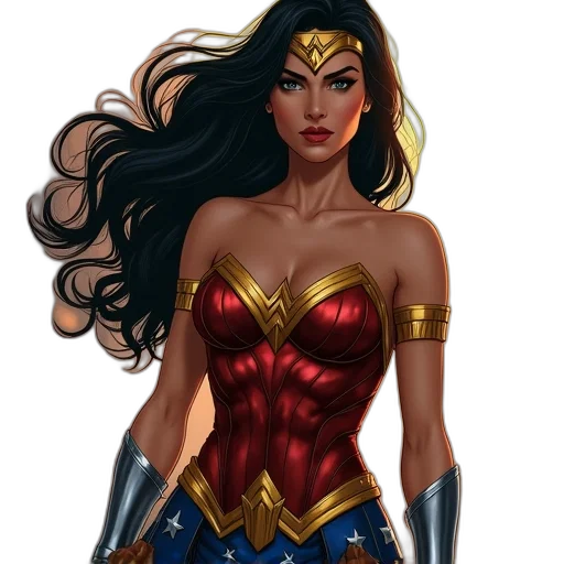 comic book art, concept art, fantasy art, cartoon transparent PNG cut-out