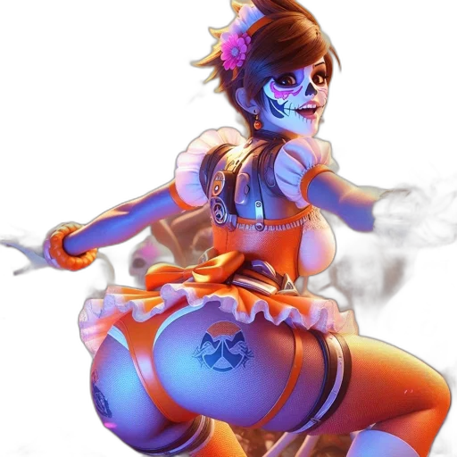 dress, staff, robot, mask transparent PNG cut-out