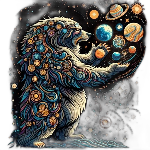 creature, animal, staff, hair transparent PNG cut-out