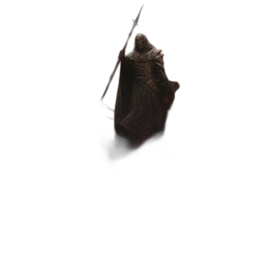 staff, weapon, umbrella, hat transparent PNG cut-out
