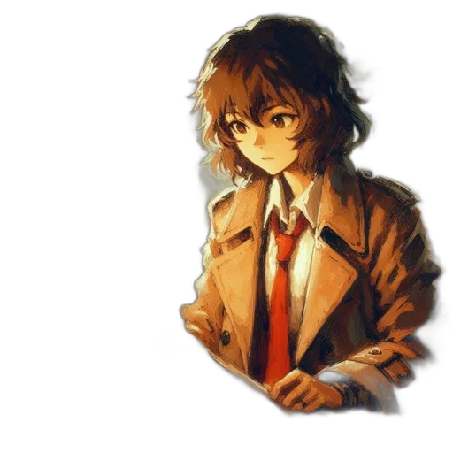 jacket, umbrella, staff, face transparent PNG cut-out