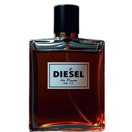 bottle, photorealistic, diesel, bad transparent PNG cut-out
