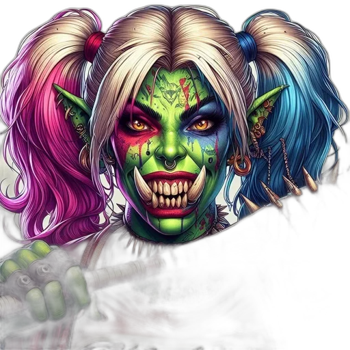 face, fantasy art, concept art, photorealistic transparent PNG cut-out