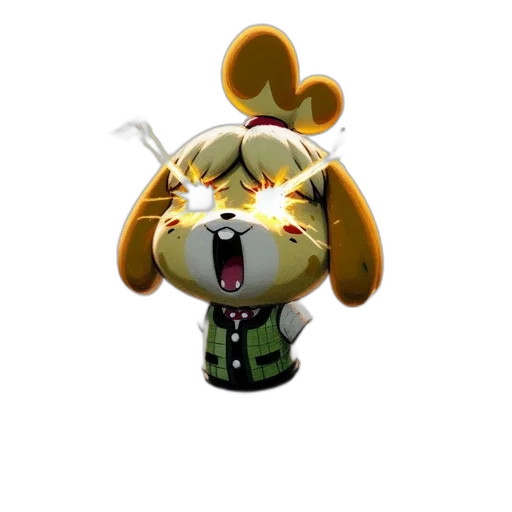 staff, animal, jacket, 3d render transparent PNG cut-out