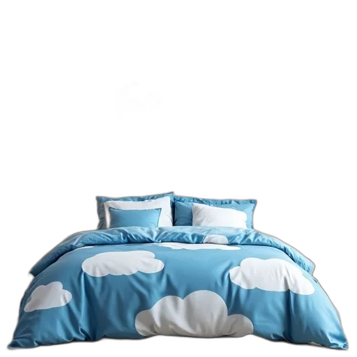 furniture, 3d render, photorealistic, blue transparent PNG cut-out