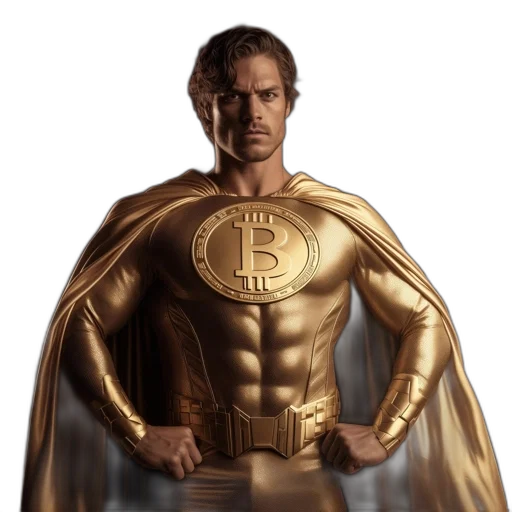 comic book art, concept art, man, golden transparent PNG cut-out
