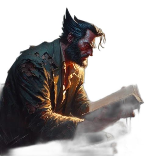 jacket, face, creature, concept art transparent PNG cut-out