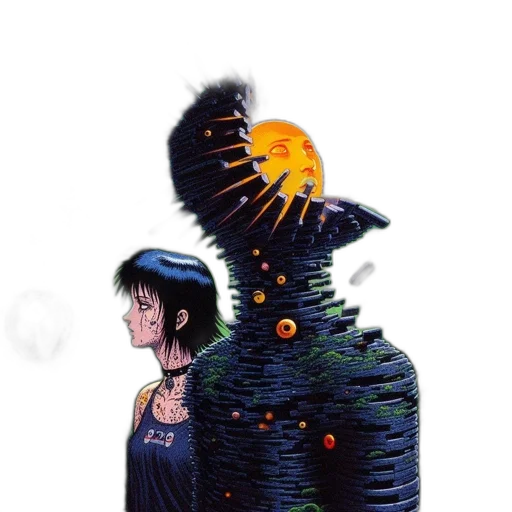 dress, robot, dragon, creature transparent PNG cut-out