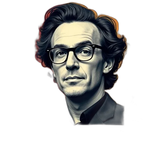 face, hair, jacket, pixel art transparent PNG cut-out