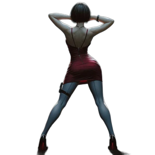 dress, weapon, staff, concept art transparent PNG cut-out