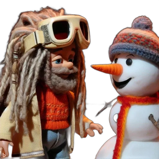 hat, 3d render, concept art, snow transparent PNG cut-out