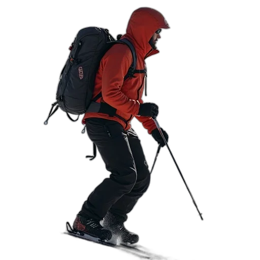 jacket, staff, 3d render, north transparent PNG cut-out