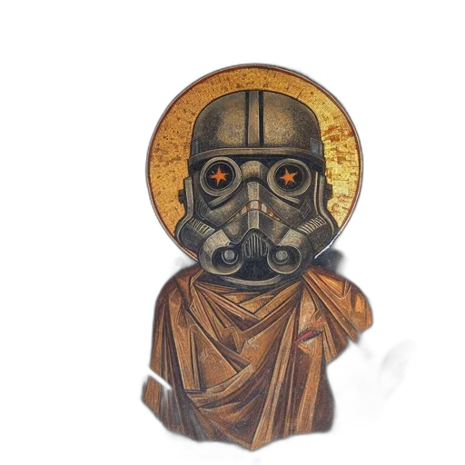mask, watercolor, concept art, piece transparent PNG cut-out