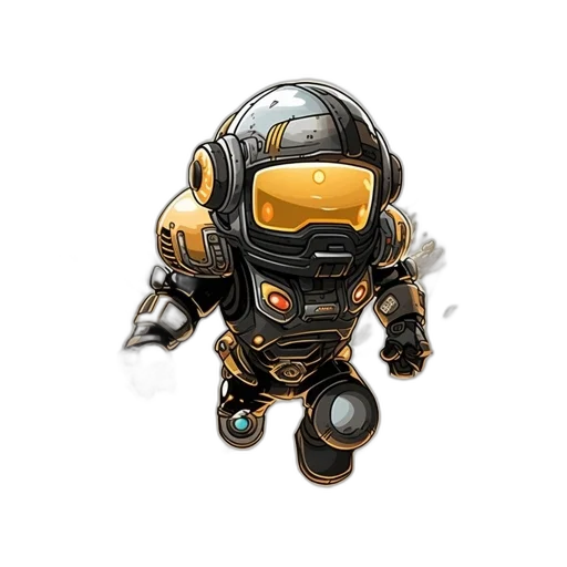 robot, weapon, staff, concept art transparent PNG cut-out