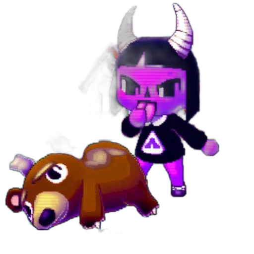 creature, animal, mask, pixel art transparent PNG cut-out