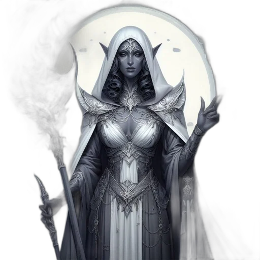 staff, dress, fantasy art, concept art transparent PNG cut-out