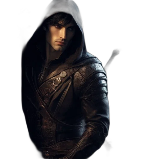 jacket, mask, weapon, sword transparent PNG cut-out