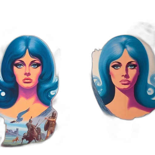 fantasy art, concept art, comic book art, 3d render transparent PNG cut-out